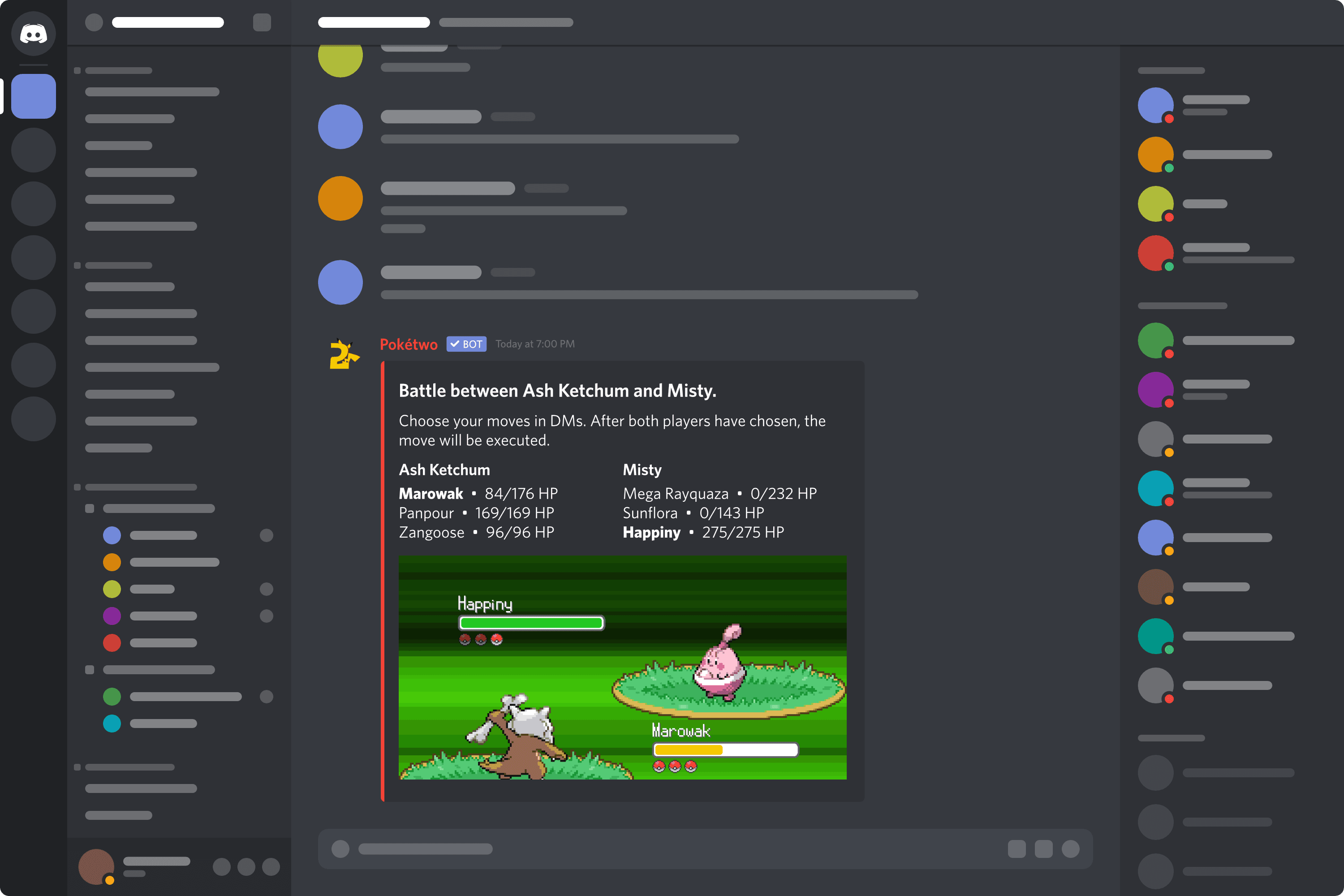 Battle with Pokémon
